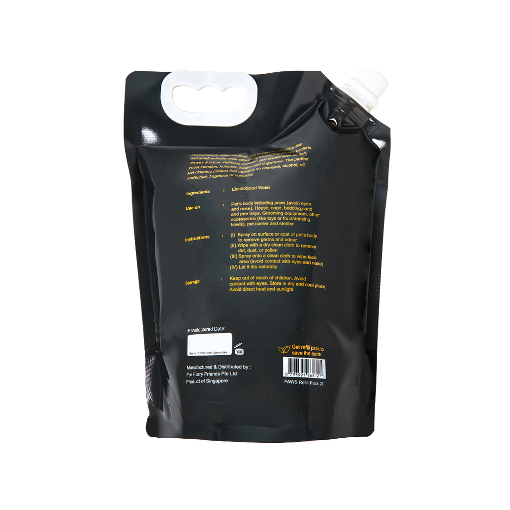 P.A.W.S 2L Refill (NEW) Back