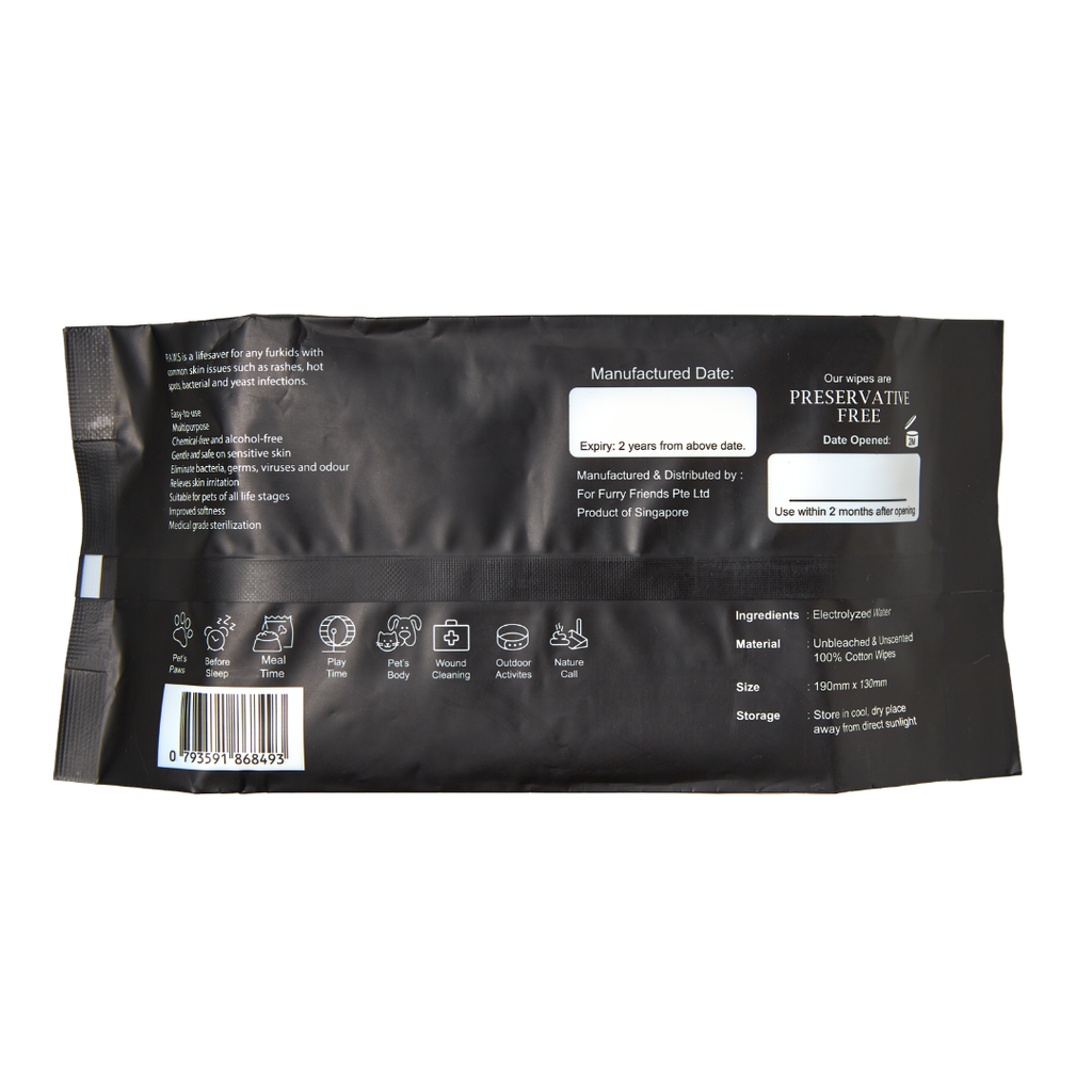 P.A.W.S Wipes - Back